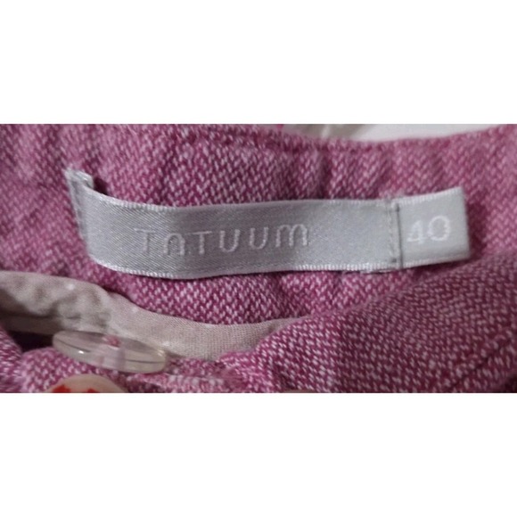 Tatuum Linen Blend Pants,  Pink, Size 10 (40 EU) - Picture 2 of 4